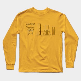 Beaker Chemistry Pun - Black Print Long Sleeve T-Shirt